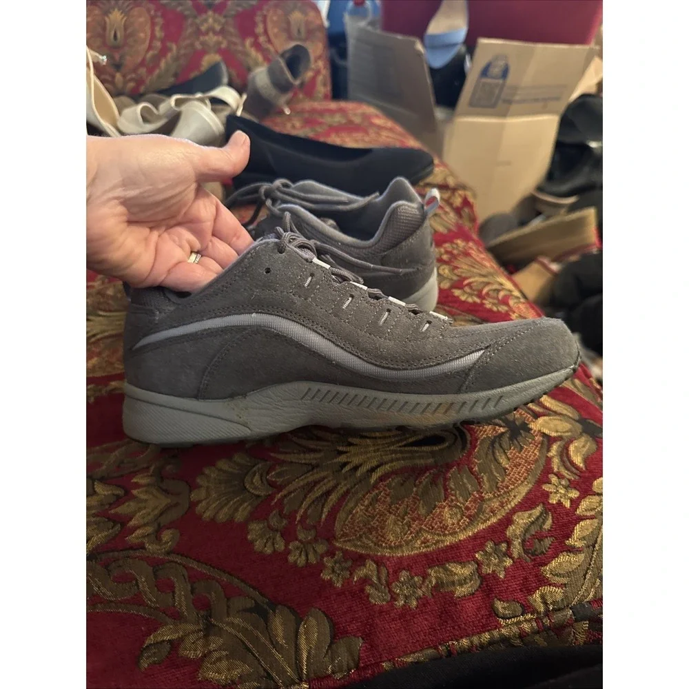 EASY SPIRIT WALK RUN TENNIS SHOES WOMENS GRAY STYLE SEROMY 22 SIZE 9M SNEAKERS